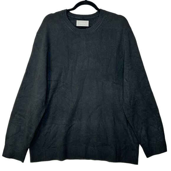 Everlane The Premium Merino Crew Neck Sweater Wool Black Men's XL NWT - Picture 3 of 11